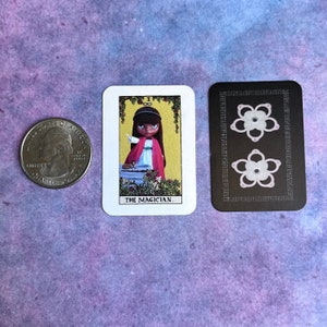 Mini Miniatur Reisegröße Blythe Doll Tarot Kartenspiel 78 Karten Komplettes Set Misst 3,25 Zoll x 4,75 Zoll
