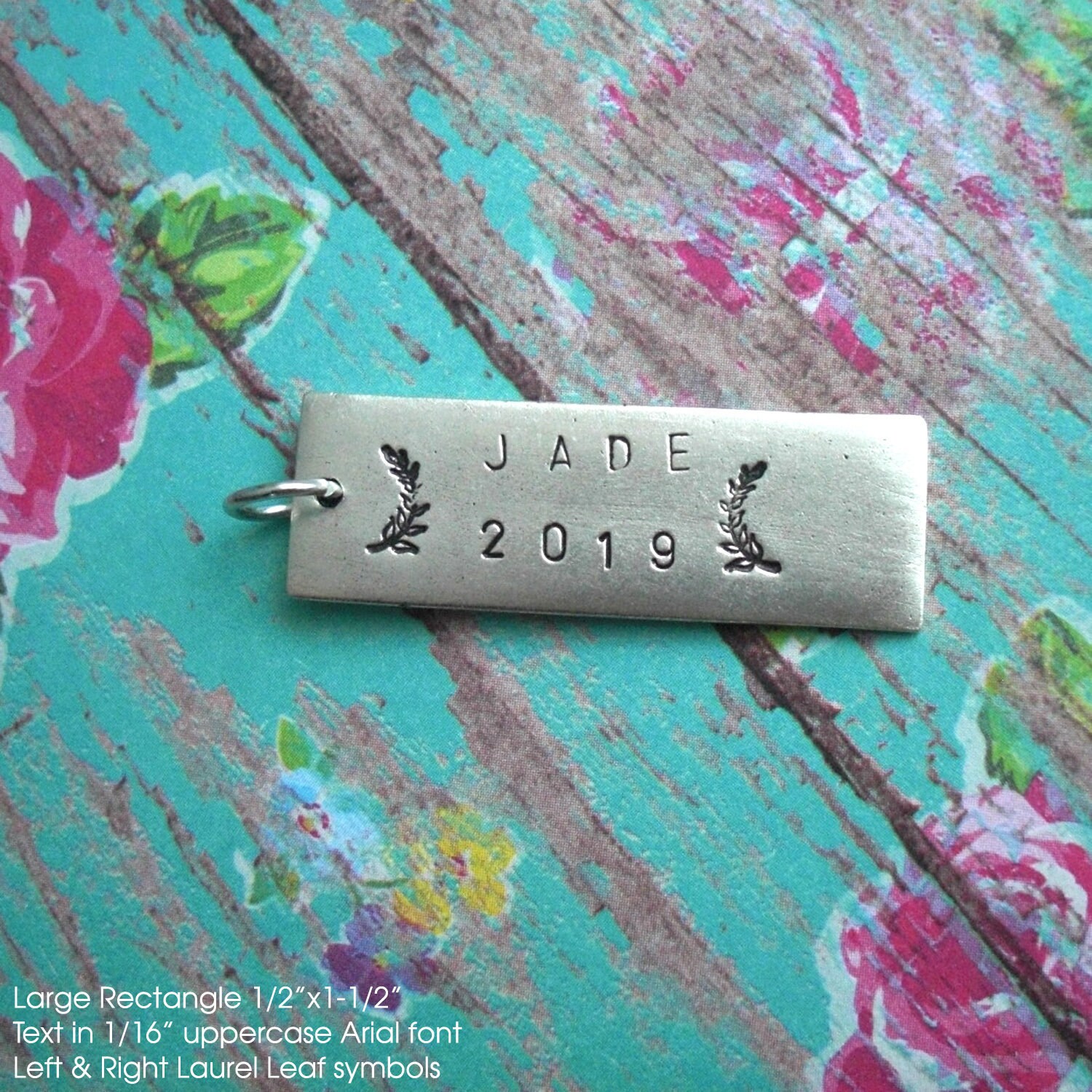 Large Rectangle Tag GPS Keychain. 1/2 x 11/2 Etsy