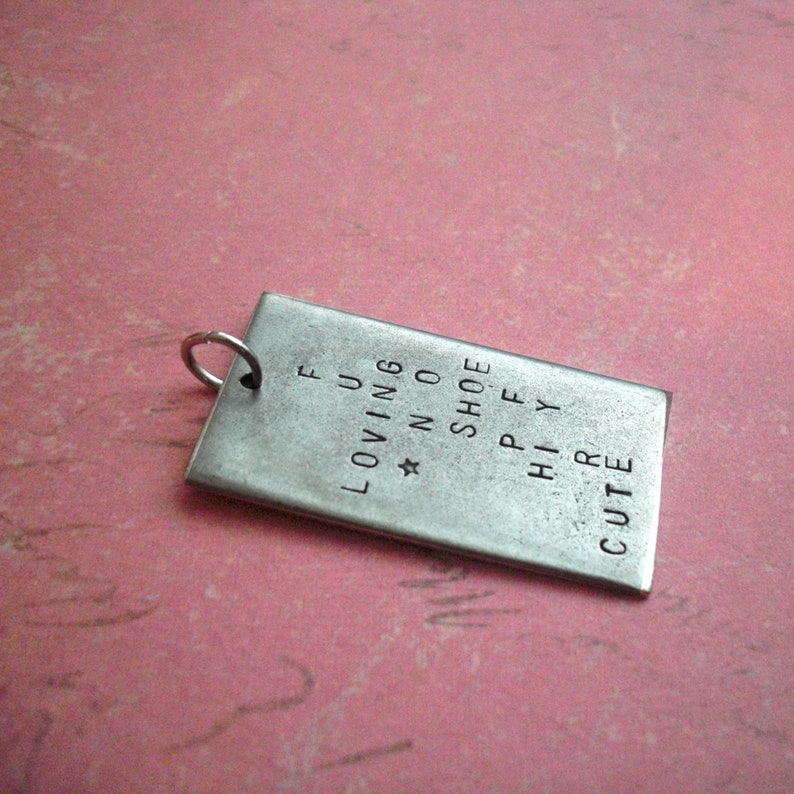 SAMPLE SALE 5 Dollars Crossword Design Pendant Paris Etsy