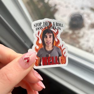 Stop, Drop, and Roll PTV Sticker