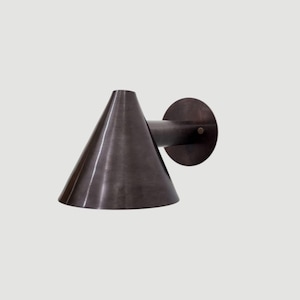 Black Cone Brass Wall Sconce Modern Minimalist Light