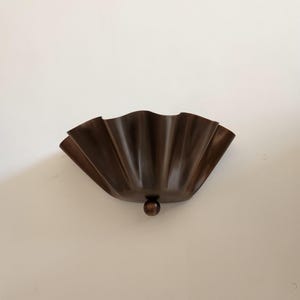 Half Flower Brass Wall Sconce – Handmade Floral-Inspired Wall Light for Bedroom, Hallway, or Patio