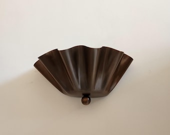 Half Flower Brass Wall Sconce – Handmade Floral-Inspired Wall Light for Bedroom, Hallway, or Patio