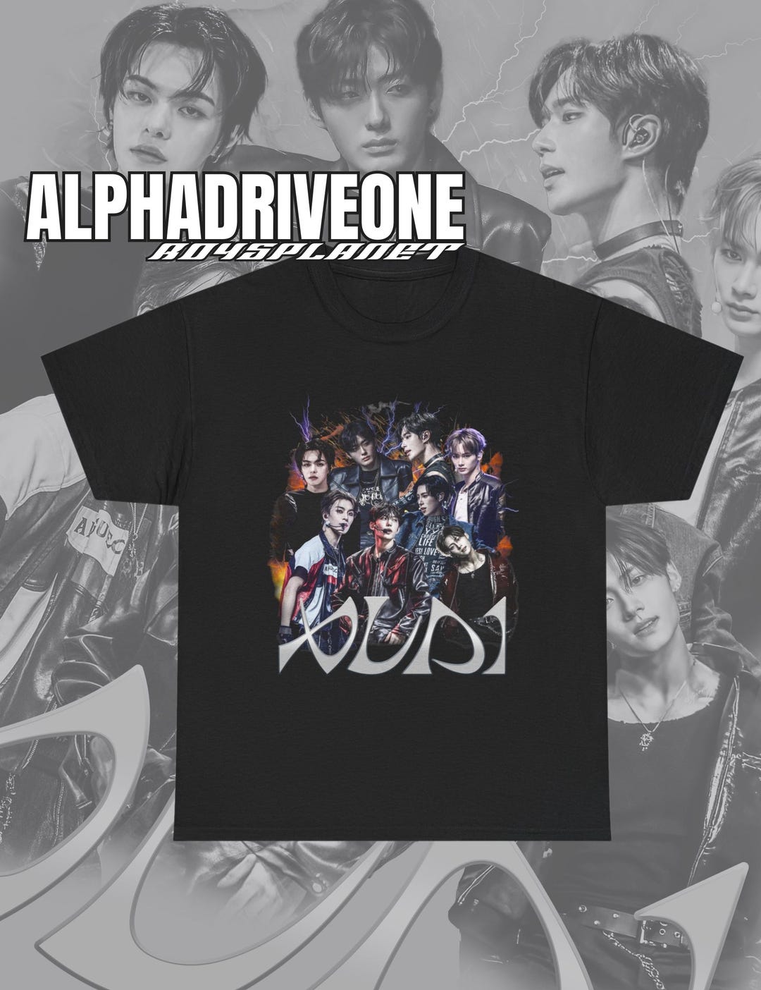 AlphaDriveOne ALD1 Boys Planet デビューTシャツ、Kポップシャツ、K