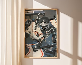 F1, Formel 1, Vintage Poster, Retro Kunstdruck, Leinwand Wandkunst, Premium Leinwand Wandkunst, Geschenk für Papa