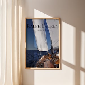 Póster de revista de moda, póster de revista de moda vintage, lienzo de moda retro, impresión de moda de lujo, Ralph Lauren antiguo, lienzo para pared.