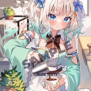Plakat Mint Fantome – Vtuber Indie Art Print