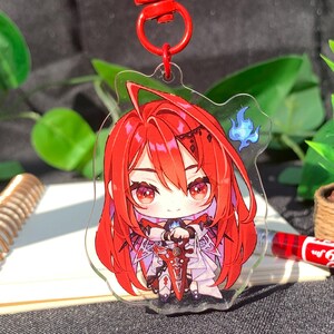Sleutelhanger Elizabeth Raora Gigi Cecilia Bijou Ina - Vtuber Hololive Charm Lizzie