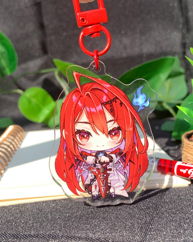 Sleutelhanger Elizabeth Raora Gigi Cecilia Bijou Ina - Vtuber Hololive Charm Lizzie