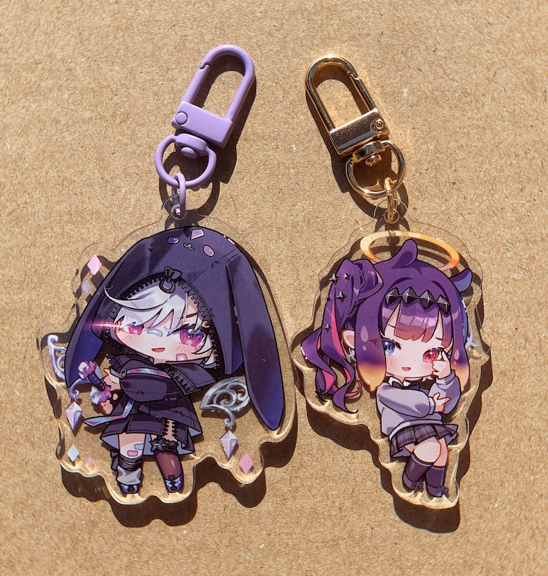 Sleutelhanger Elizabeth Raora Gigi Cecilia Bijou Ina - Vtuber Hololive Charm afbeelding 3