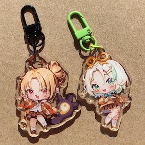 Sleutelhanger Elizabeth Raora Gigi Cecilia Bijou Ina - Vtuber Hololive Charm afbeelding 4