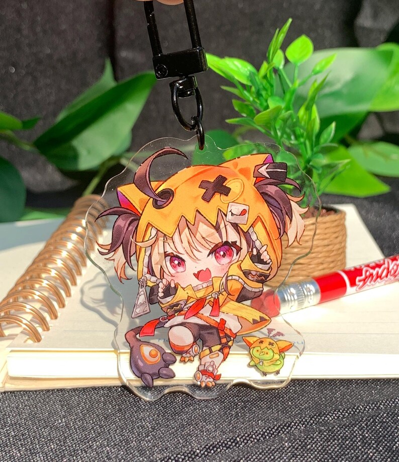 Sleutelhanger Elizabeth Raora Gigi Cecilia Bijou Ina - Vtuber Hololive Charm Gigi