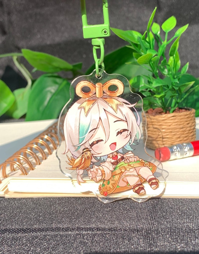 Sleutelhanger Elizabeth Raora Gigi Cecilia Bijou Ina - Vtuber Hololive Charm Ceci