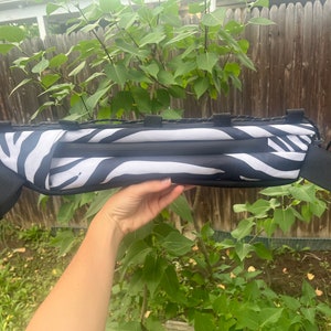 Custom Half Frame Bike Bag - Animal Print