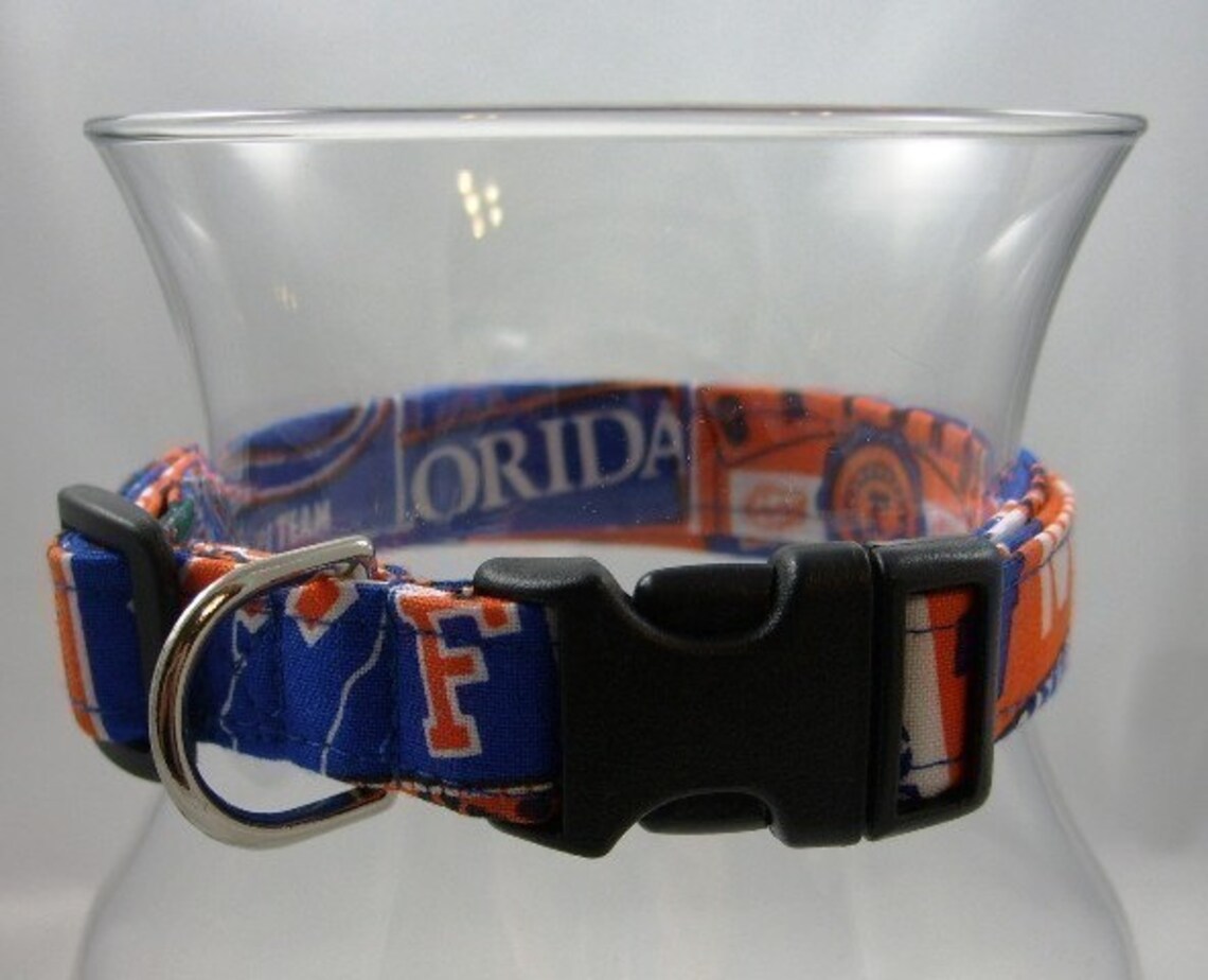Dog Collar Florida Gators You Pick Fabric Etsy
