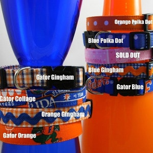 Dog Collar - Florida Gators - You Pick Fabric