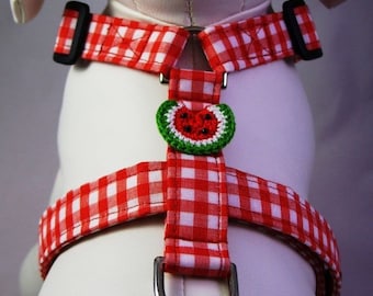 Dog Harness - Red Gingham