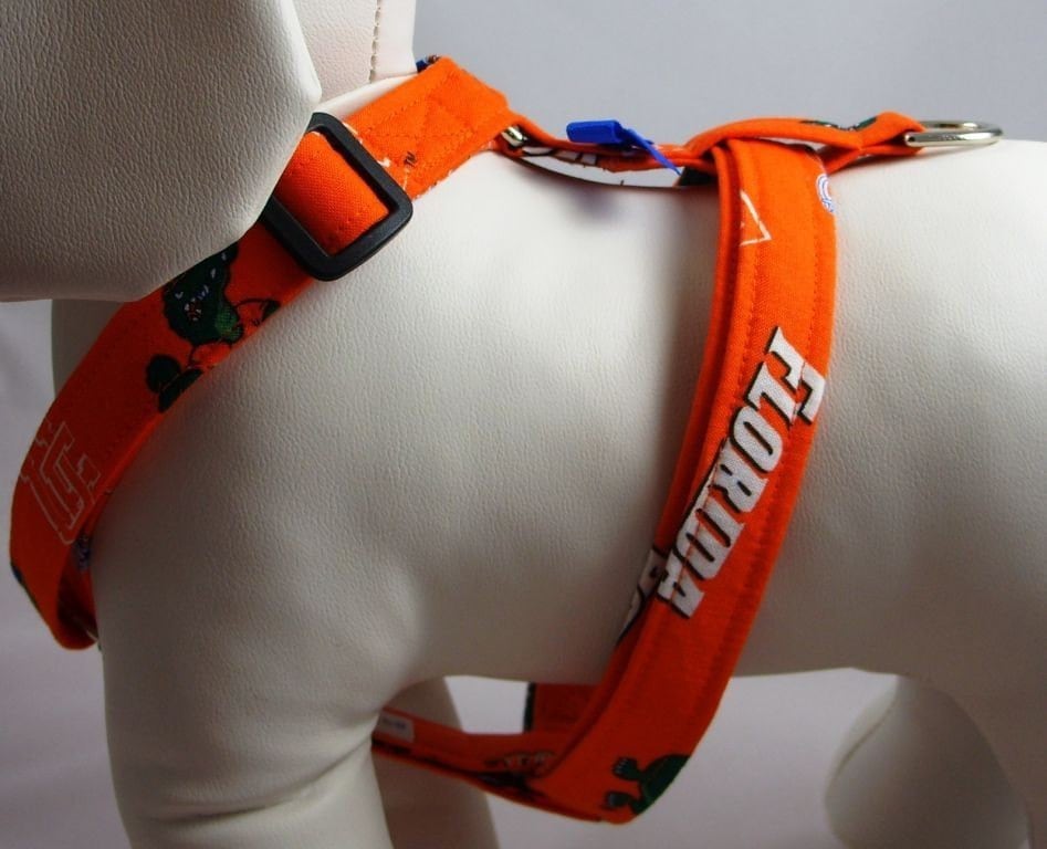Dog Harness Gator Orange Etsy
