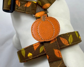 Dog Harness - Acorns and Olives