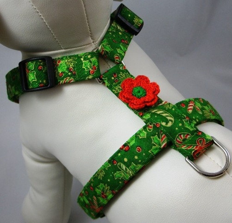 Dog Harness Spearmint Candy Canes Etsy