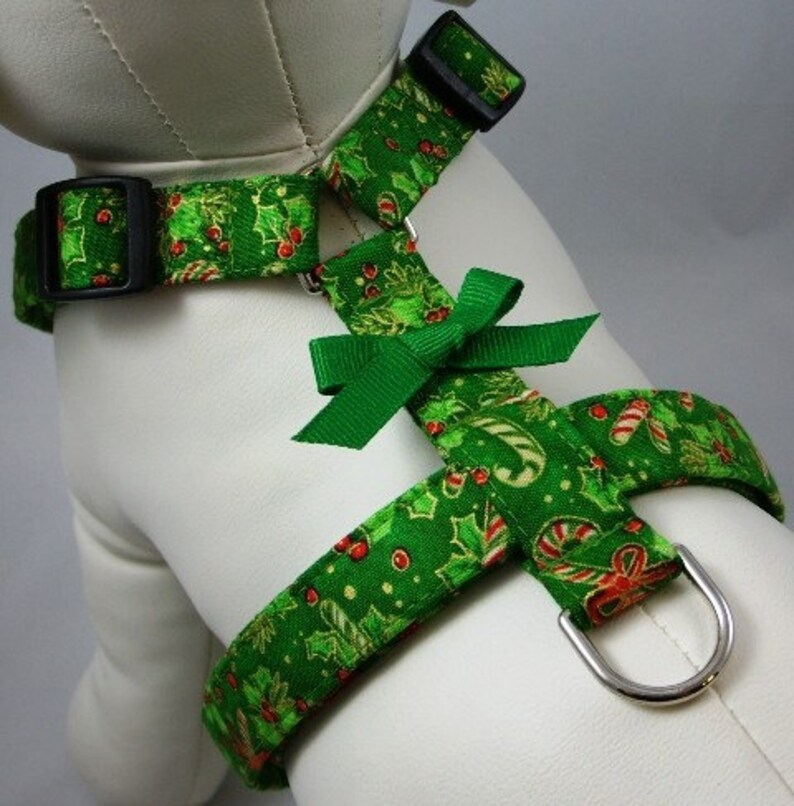 Dog Harness Spearmint Candy Canes Etsy