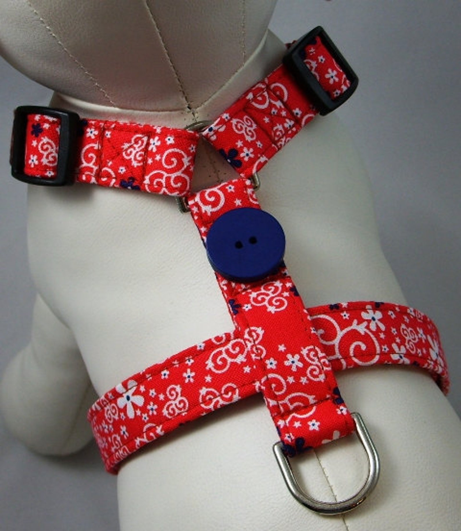 Dog Harness Pretty Bandana Etsy