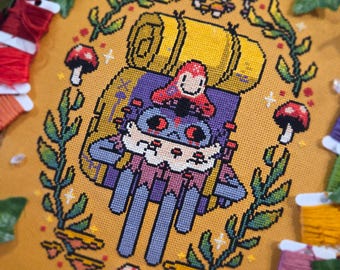 Sozo - Cult of the Lamb - Modern Cross Stitch Pattern - Digital PDF