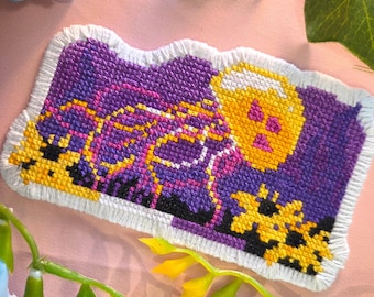 Nonbinary Pride - LGBTQIA+ - Modern Cross Stitch Pattern - Digital PDF