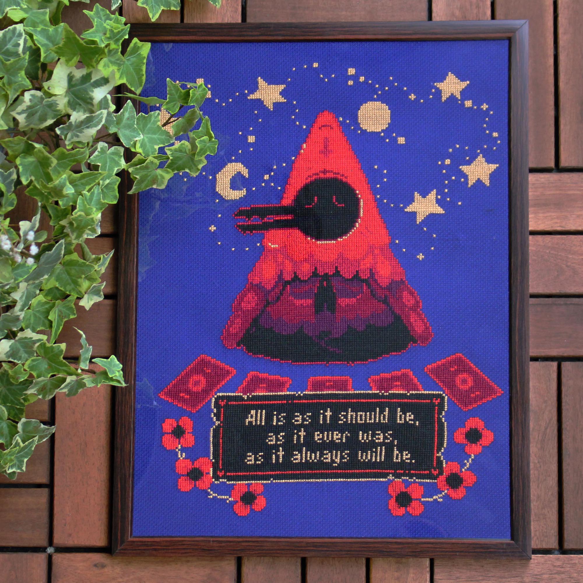 Clauneck - Cult of the Lamb - Modern Cross Stitch Pattern