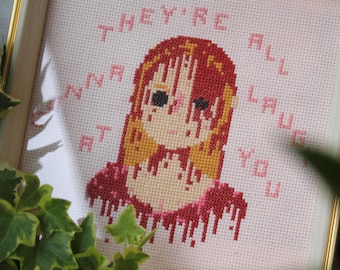 They’re All Gonna Laugh At You - Carrie Horror Movie Cross Stitch Pattern - Digital PDF