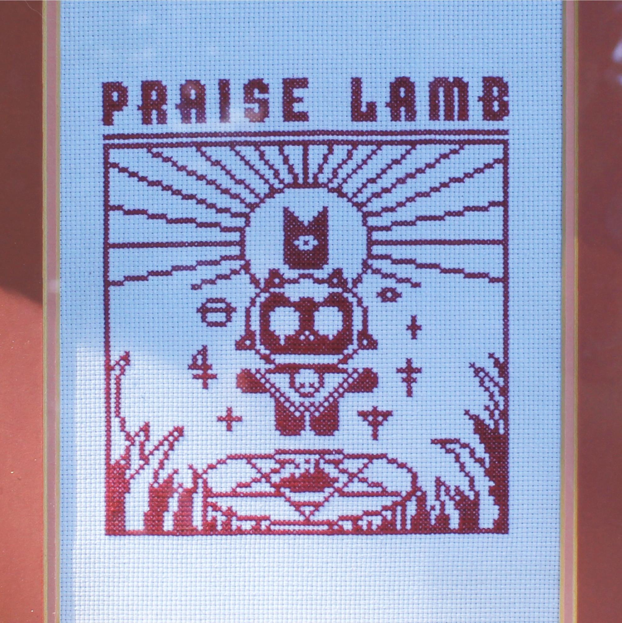 Praise Lamb - Cult of the Lamb - Modern Cross Stitch Pattern - Horror ...