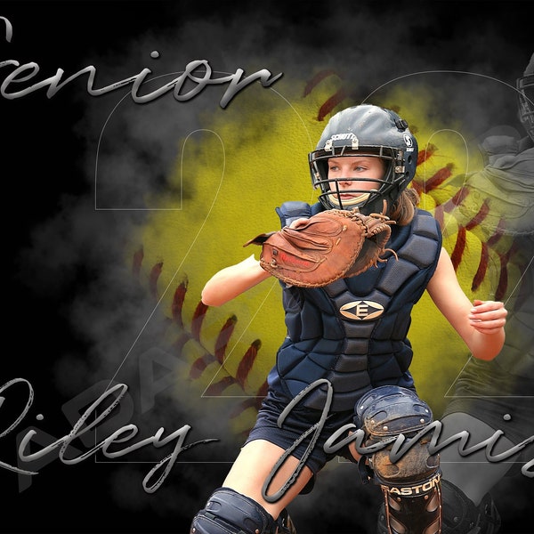 Sports Digital Background | Photography Backdrop | High Resolution Photoshop Background | Softball