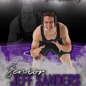 Sports Digital Background | Photography Backdrop | High Resolution Photoshop Background | Wrestling | Smoke Overlay