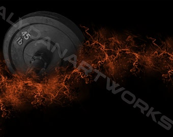 Sports Digital Background | Photography Backdrop | High Resolution Photoshop Background | Powerlifting