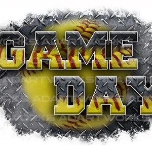 Softball Digital PNG | Softball Sublimation Design | High Resolution Digital Download | Transparent Background | Game Day
