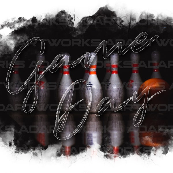 Bowling Digital PNG | Golf Sublimation Design | High Resolution Digital Download | Transparent Background | Game Day