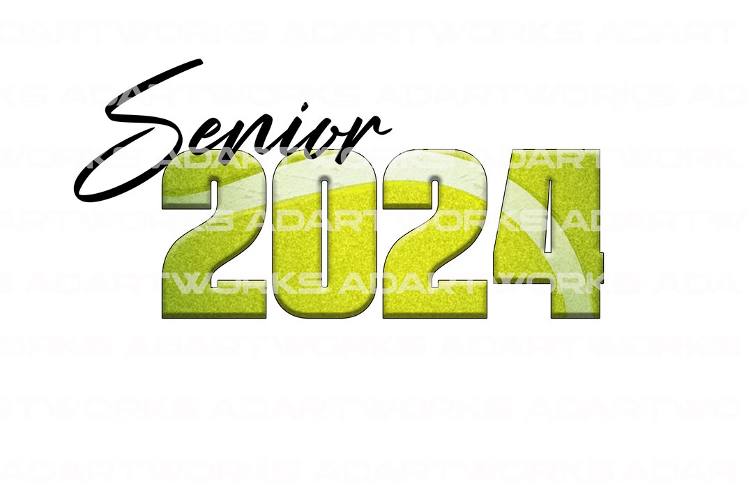 Tennis Senior 2024 Digital PNG Tennis Sublimation Design High