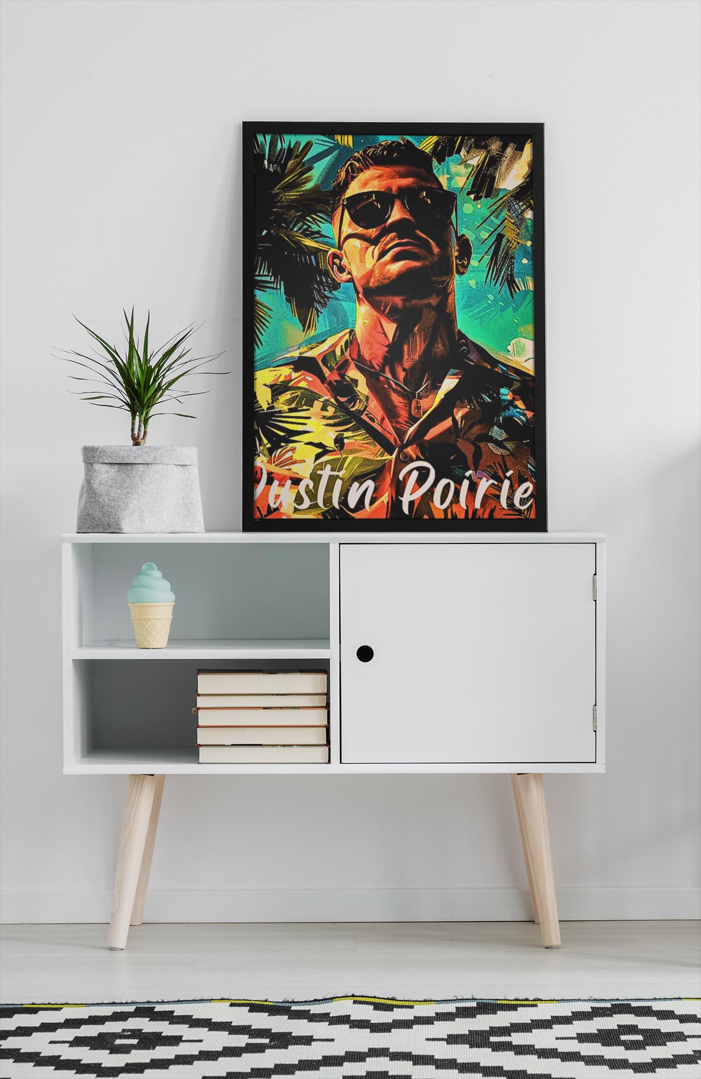 Canvas Studio Famous Dustin Poirier Canvas Print High Quality Sports ...