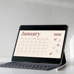 2025 Monthly Calendar | Digital Calendar | Calendar 2025 | Digital Download.