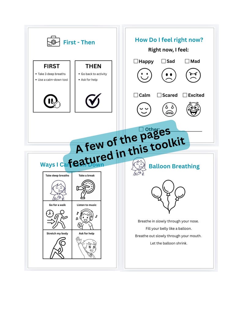 Emotional Regulation Toolkit for Autism Teens | Feelings Coping Skills ...