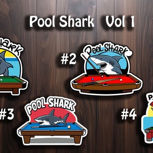 LEUKE vinylstickers 'Pool Shark'