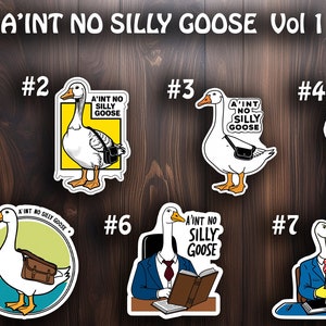 Adesivi in vinile divertenti "A'int Not Silly Goose"
