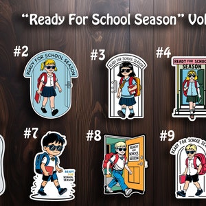 DIVERTENTI adesivi in vinile "Ready For School Season".