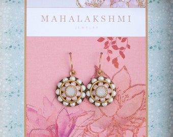 MANDALA EARRINGS crystal pearl