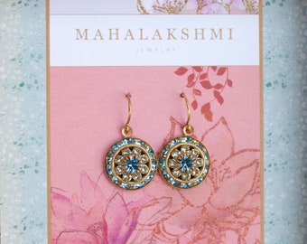 MANDALA EARRINGS blue green