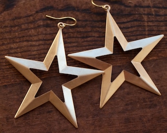 GOLD STAR earrings