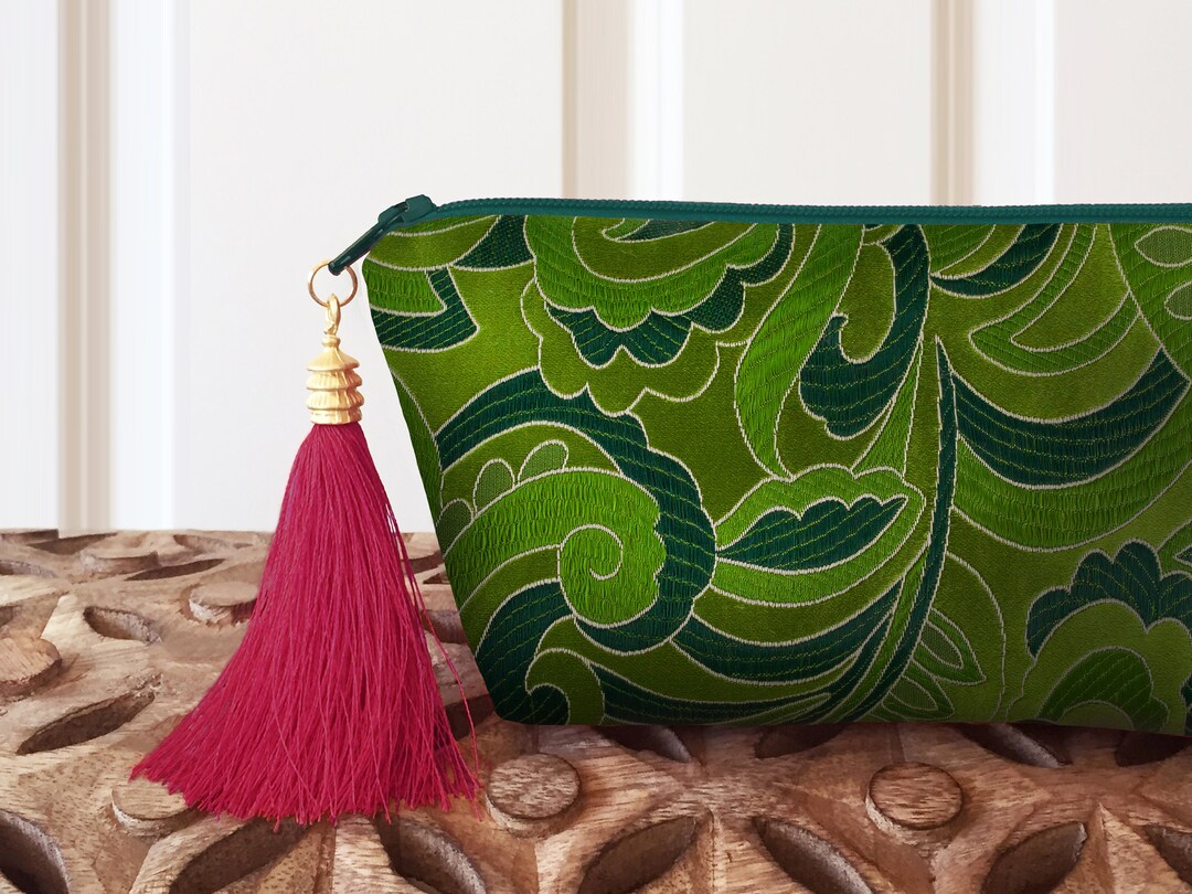 JUNGLE GREEN Makeup Bag Etsy