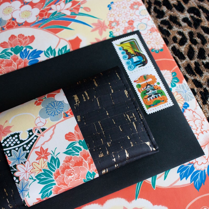 BLACKGOLD Cork Checkbook Cover