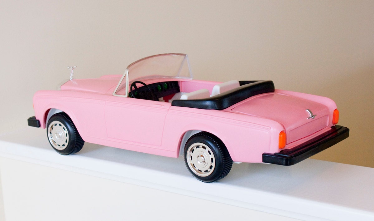 VINTAGE ROLLS Royce Pink Zima Barbie Convertible Toy Car Etsy