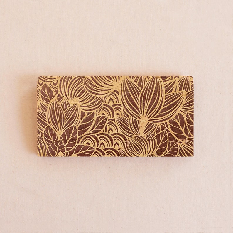 DARSHAN FLORAL cork checkbook cover image 6